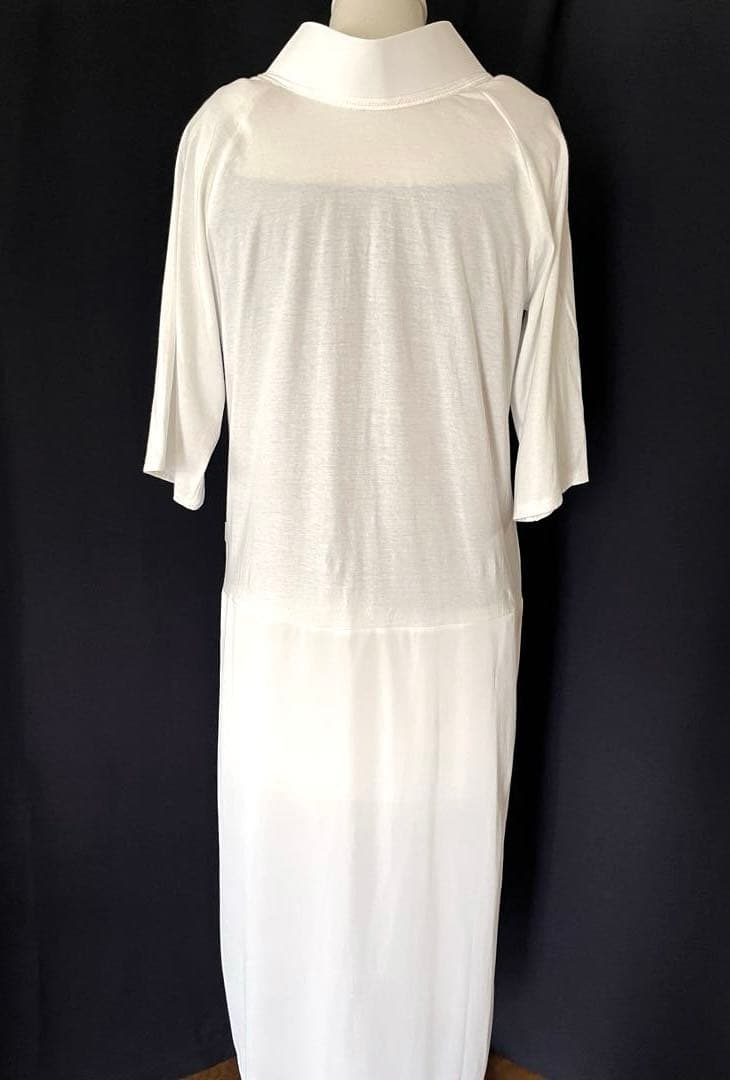 【くるり】前開きTシャツ襦袢ルグラン　ワンピースタイプ　ホワイト
