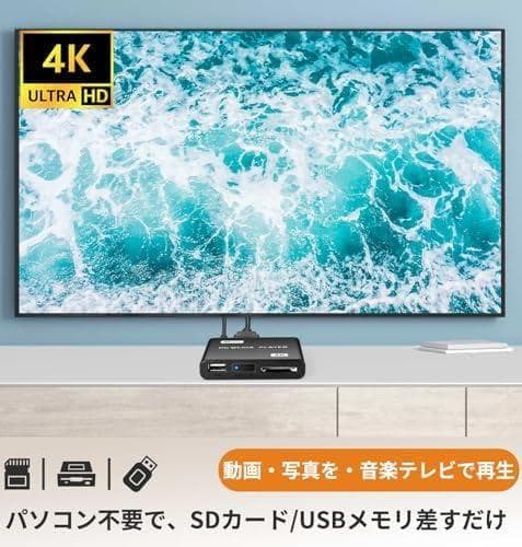 4kメディアプレーヤー HDプレイヤー フルHD【H.265/HEVC Y601