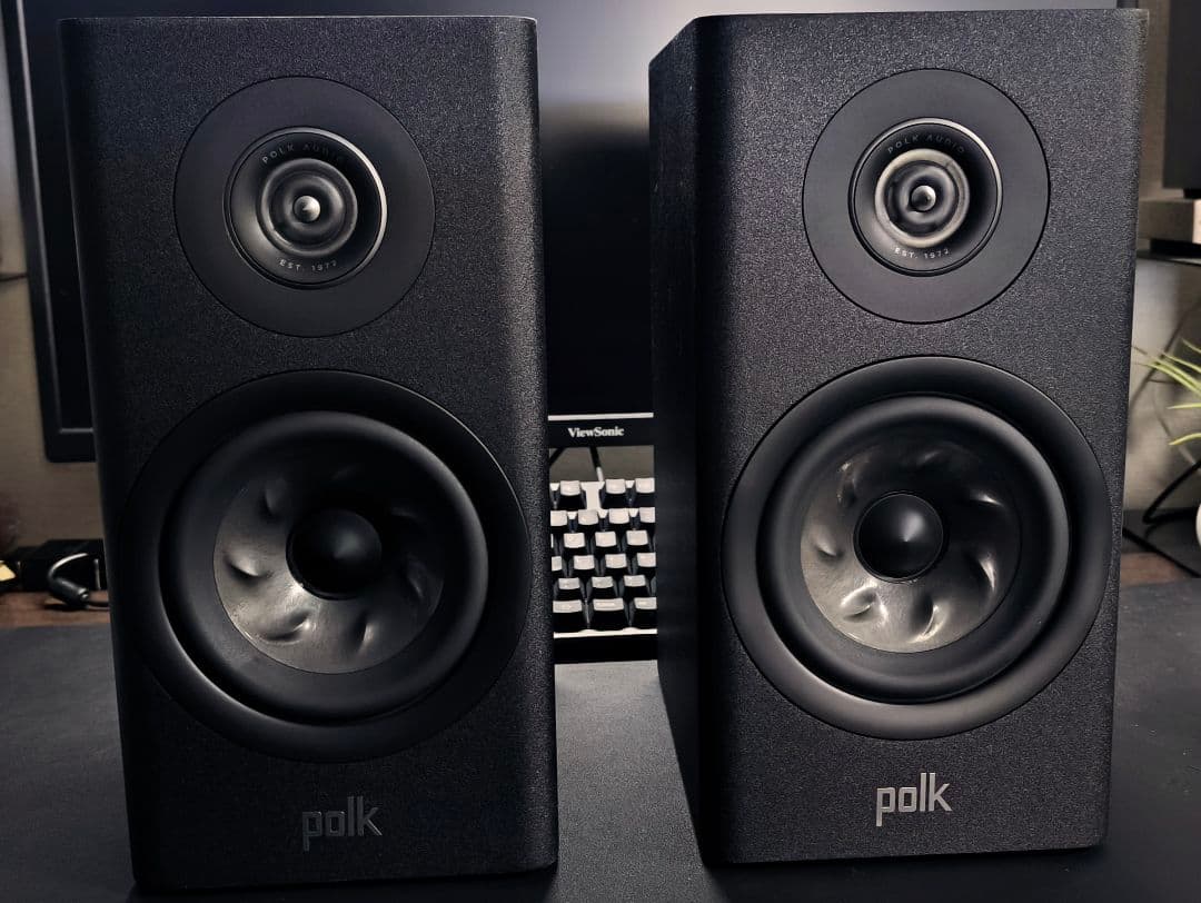 【美品】Polk スピーカー R100 ブラック