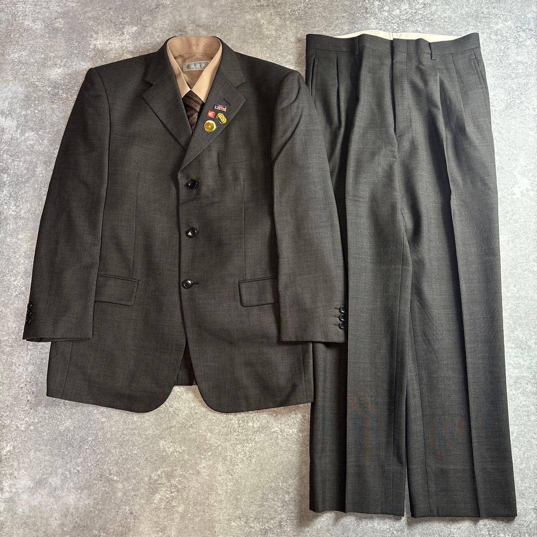 セットアップ ダブルスーツ 成人式 入学式 ピンズ vintage no.87