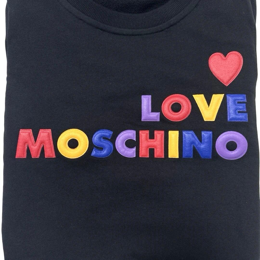 新品 モスキーノ LOVE MOSCHINO 半袖 40ワンピース 黒 トップス