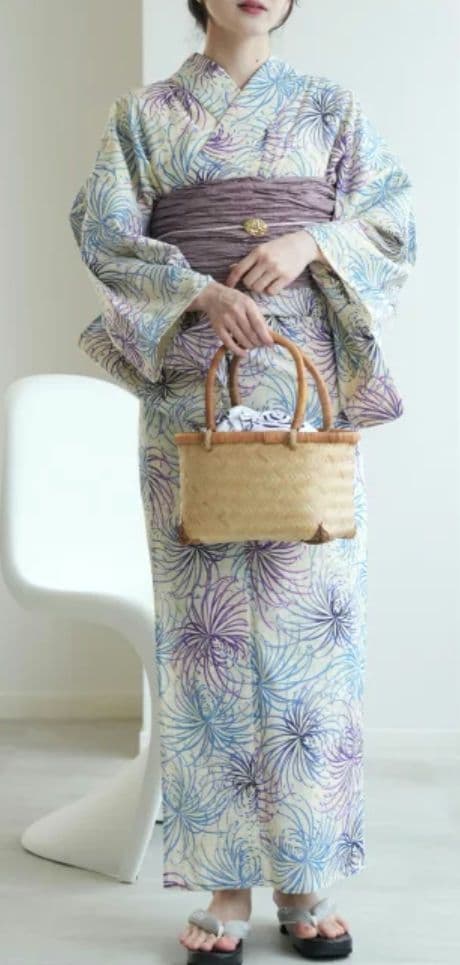 utatane　浴衣　セット　帯　京都　綿　麻　スリップ　飾り紐　下着　兵児帯