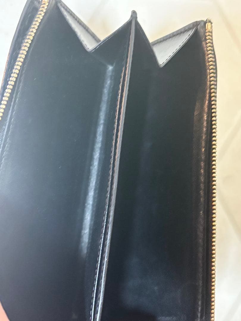 箱，保存袋付き！バーバリー 長財布 ブラック レザー BURBERRY