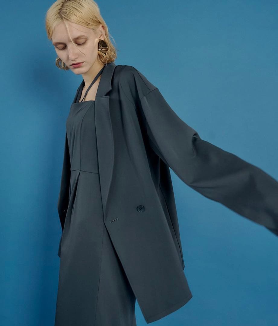 et.UNiVER ブルー パンツドレス オケージョン