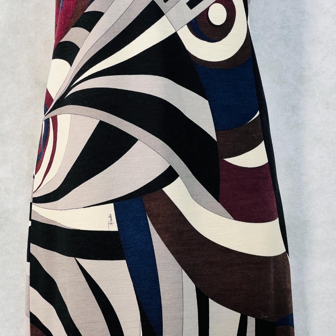 【エミリオプッチ】ワンピース プッチ柄 ウール LVJグループタグ付 S～M