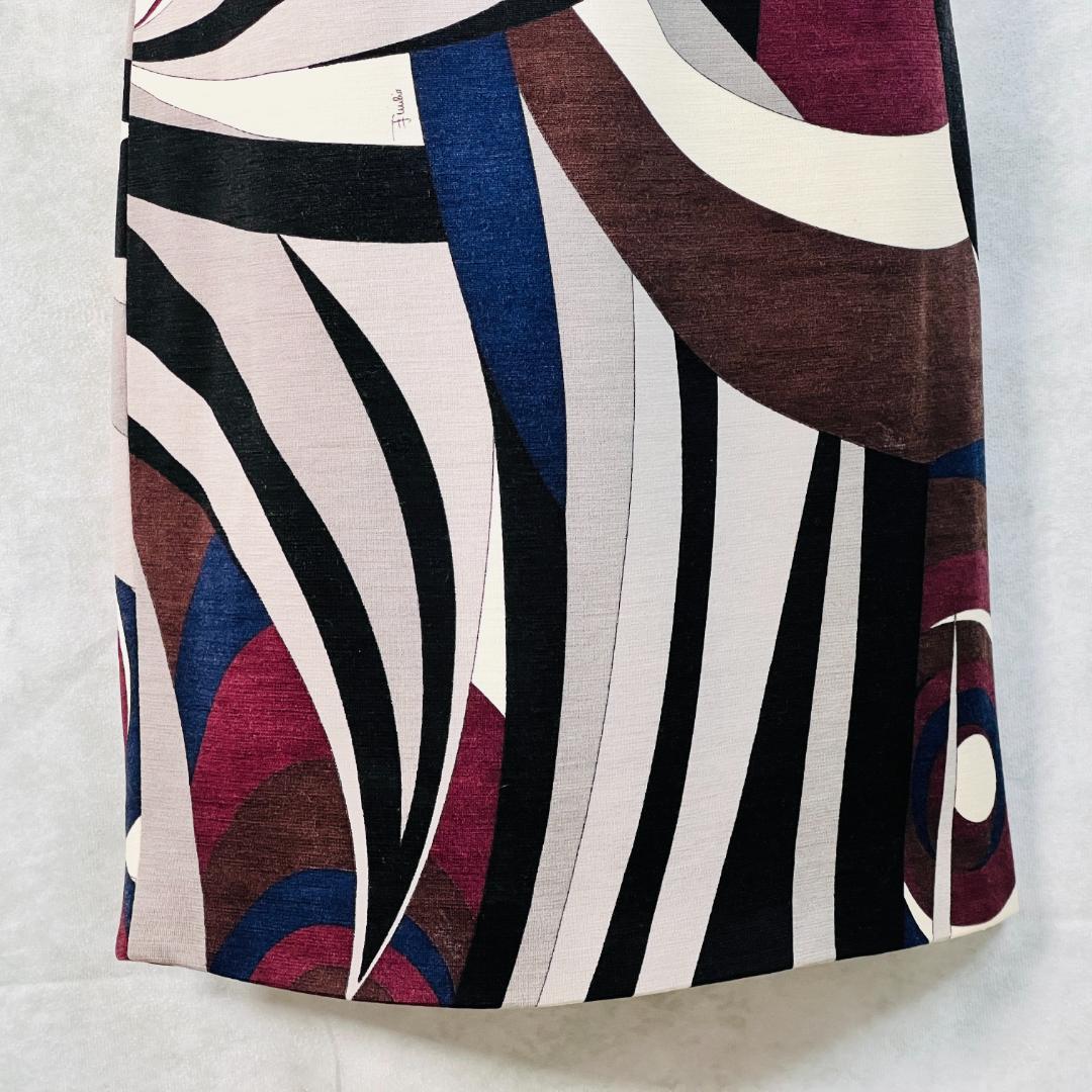 【エミリオプッチ】ワンピース プッチ柄 ウール LVJグループタグ付 S～M