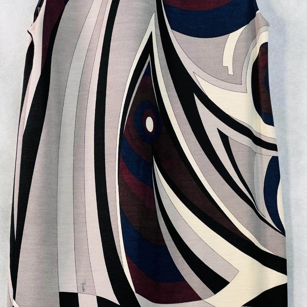 【エミリオプッチ】ワンピース プッチ柄 ウール LVJグループタグ付 S～M