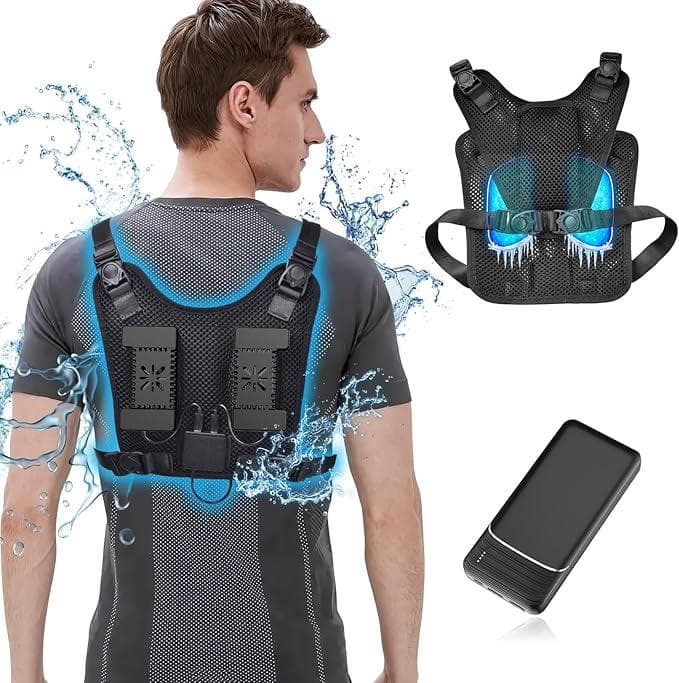 ペルチェ ベスト 冷却ブレート付き【ペルチェ素子搭載&10000mAh大容量】