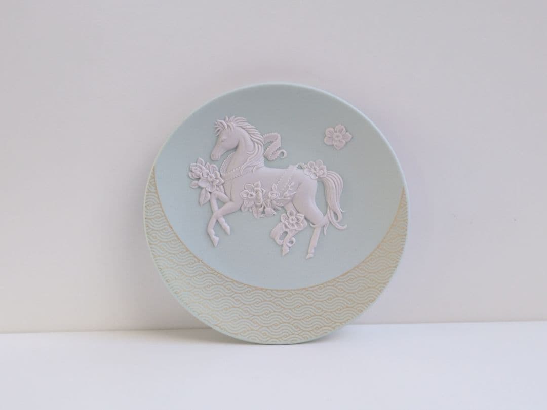 完売品✩ウェッジウッド　ジャスパー　干支トレイ　2026年馬