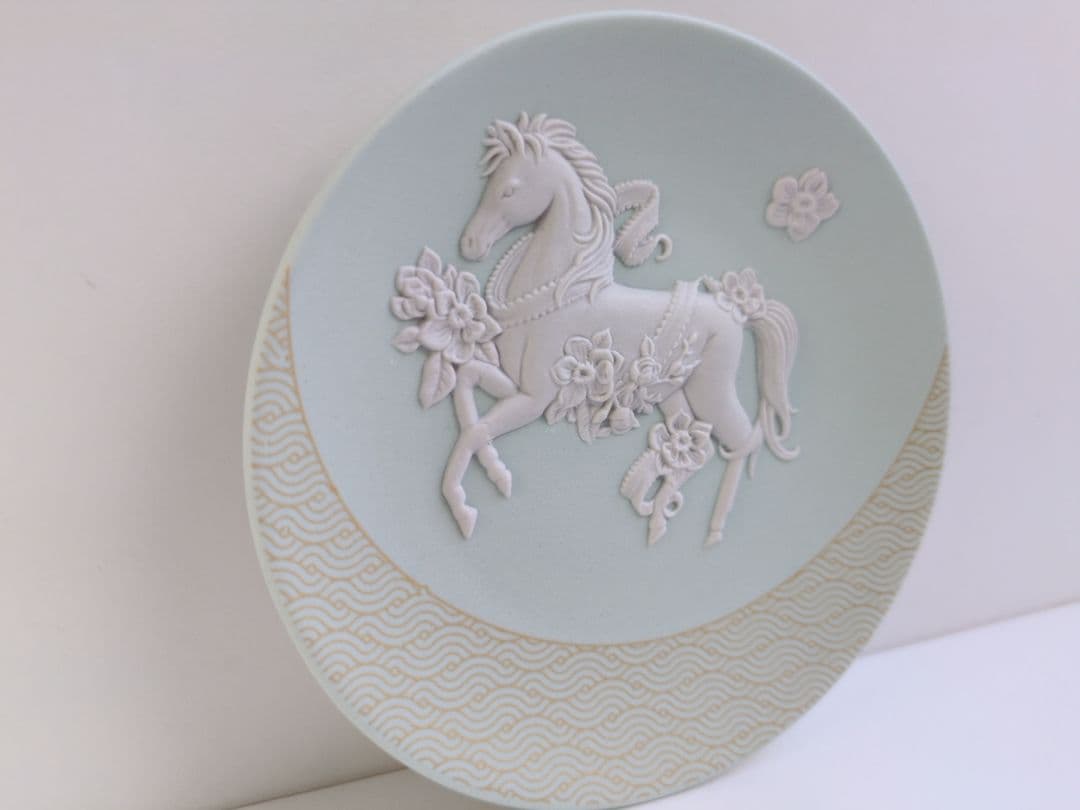 完売品✩ウェッジウッド　ジャスパー　干支トレイ　2026年馬