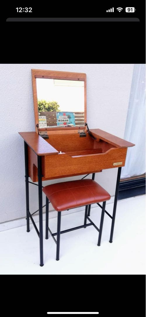 【新品】niko and... ドレッサー スツール付き リビングテリトリ