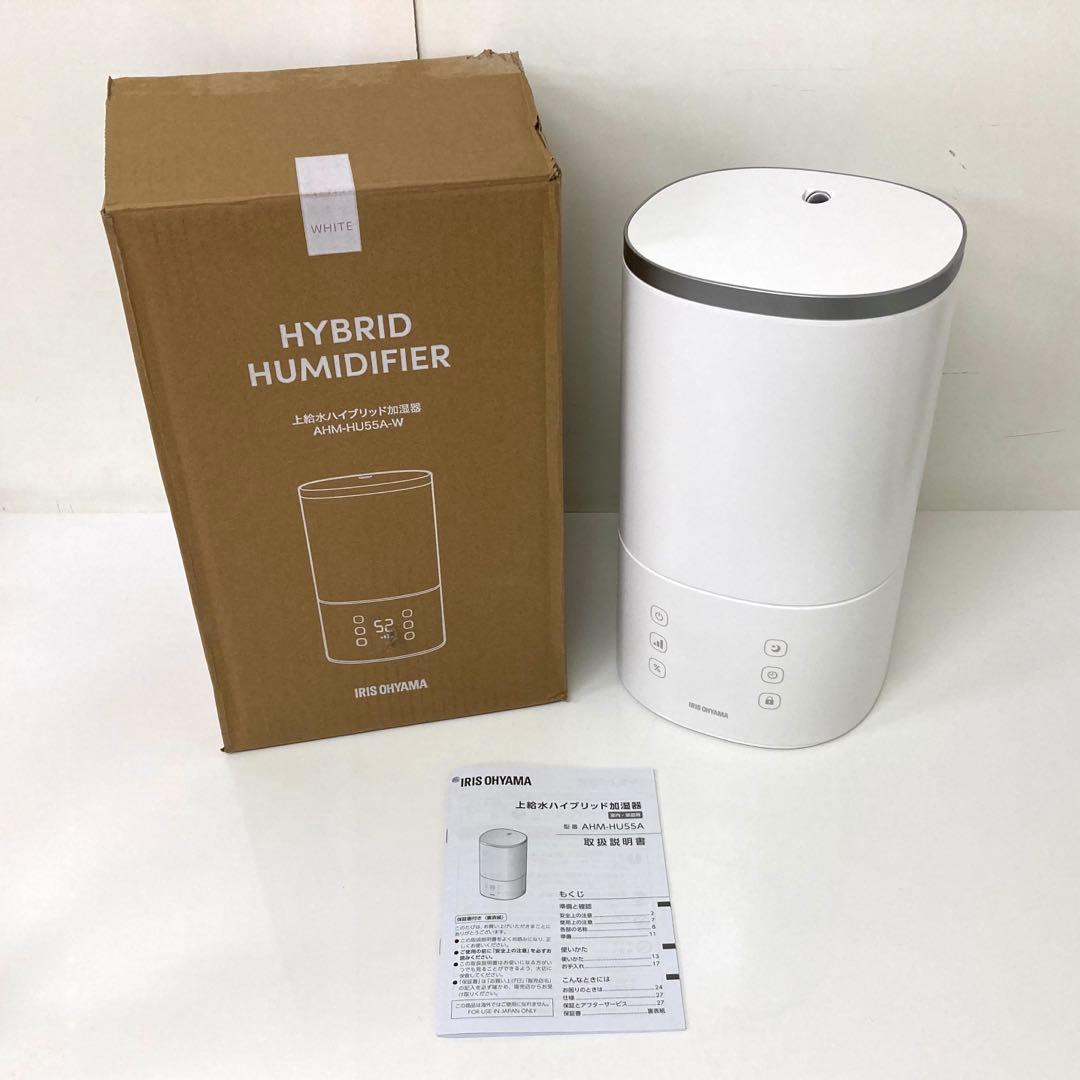 X477-42 アイリスオーヤマ 上給水ハイブリッド加湿器 AHM-HU55A