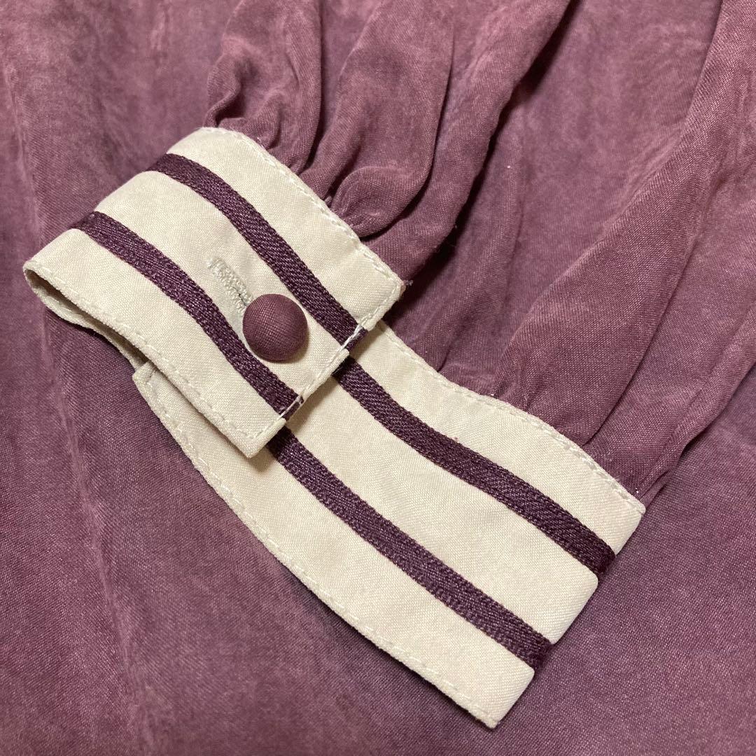 ダブルライン長袖セーラーワンピース/フィント/ガーリー/ロリィタ/アンクルージュ