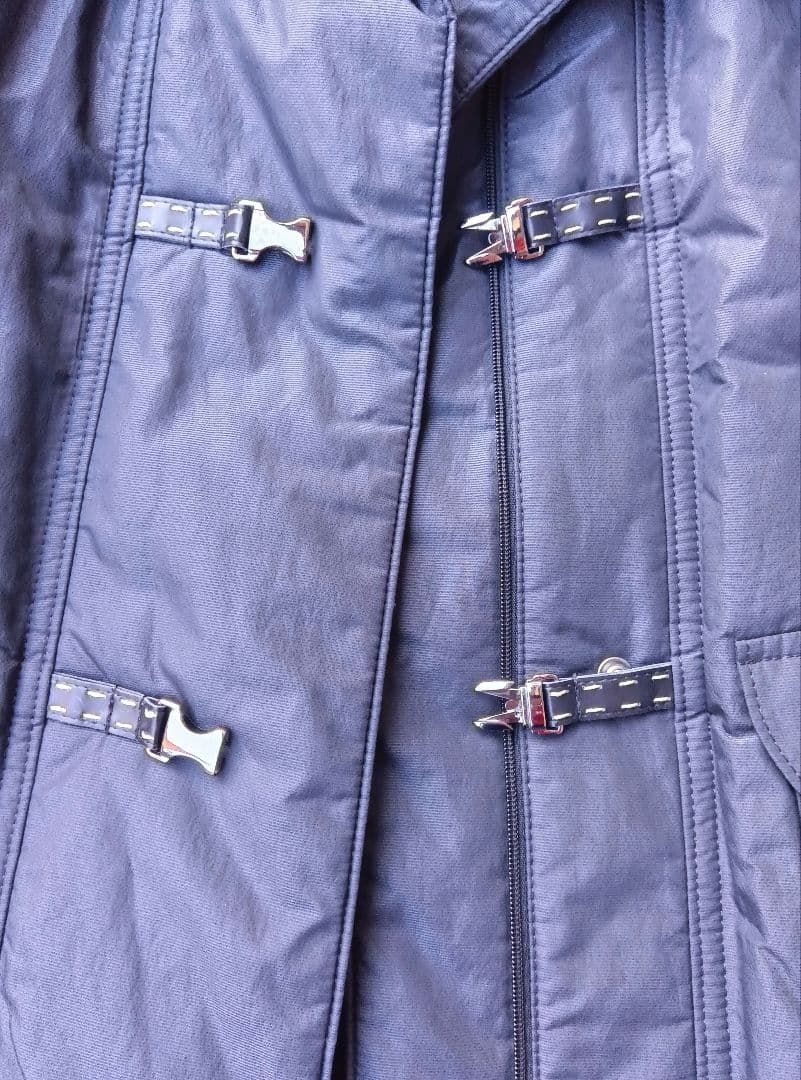 未使用　レリアン　ファー付きブラックコート　ジャケット