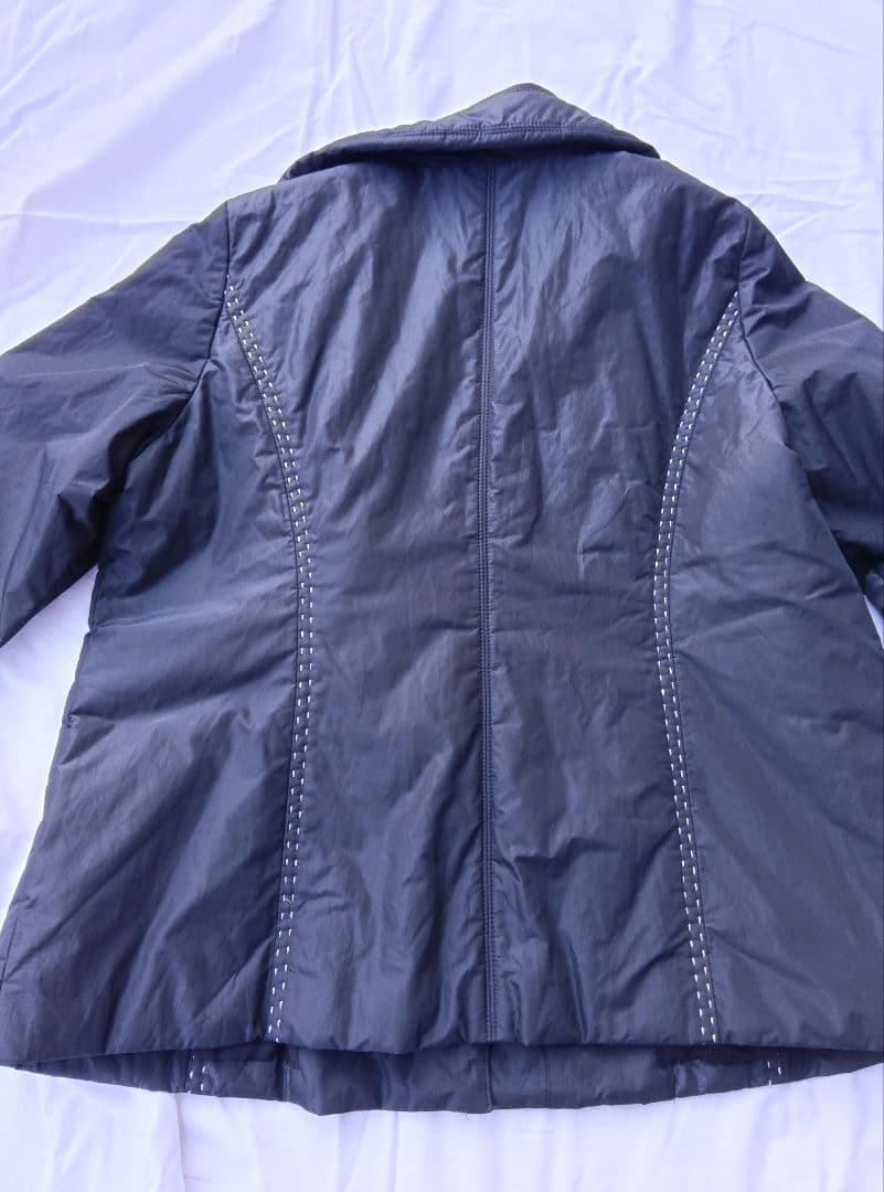 未使用　レリアン　ファー付きブラックコート　ジャケット