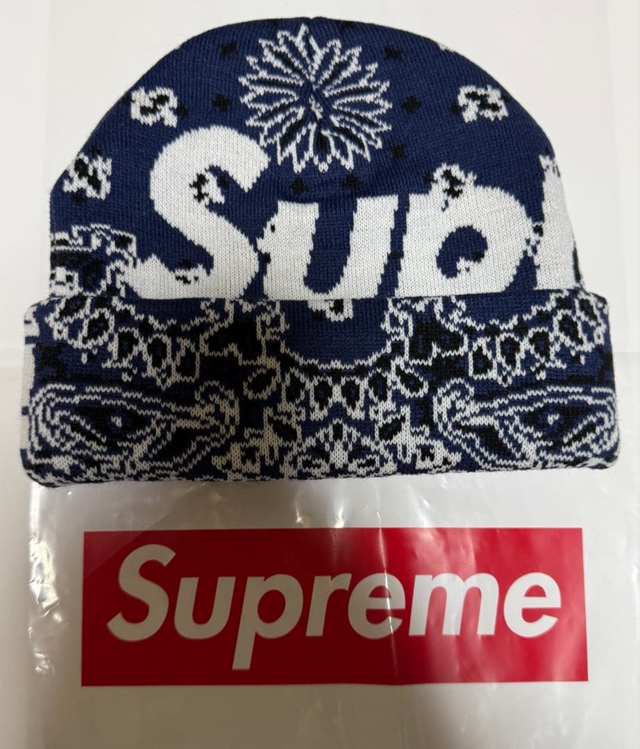 帽子 Supreme Bandana Big Logo Beanie \