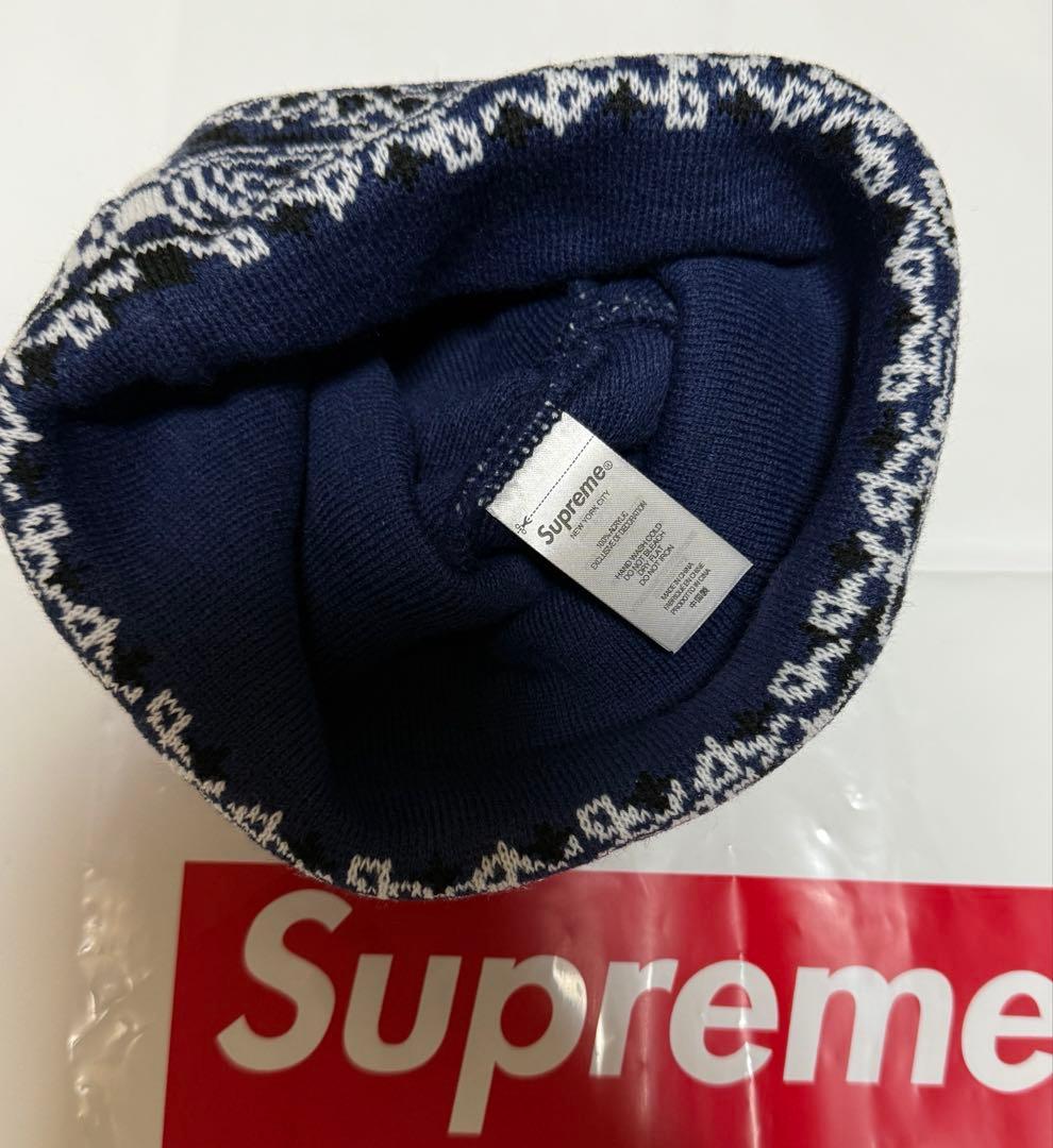 帽子 Supreme Bandana Big Logo Beanie \"Blue\"