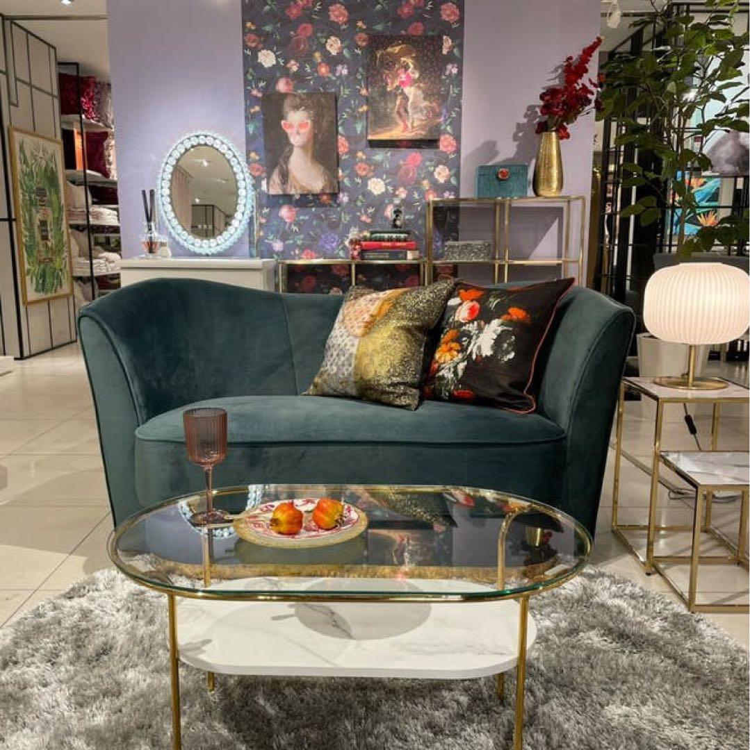 【地域限定無料配送】フランフランFrancfrancアンクレットソファグリーン