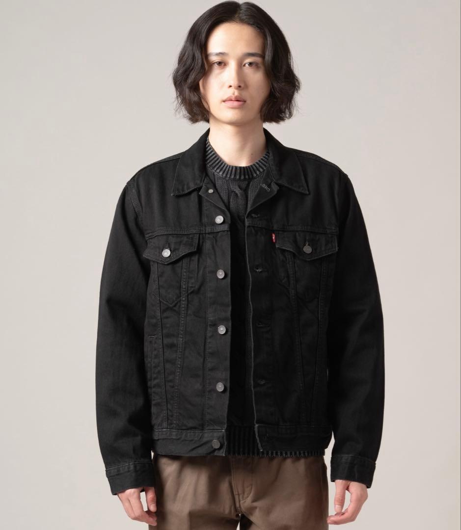 （完売品）Levi's リーバイス デニムトラッカージャケット　ブラック　L