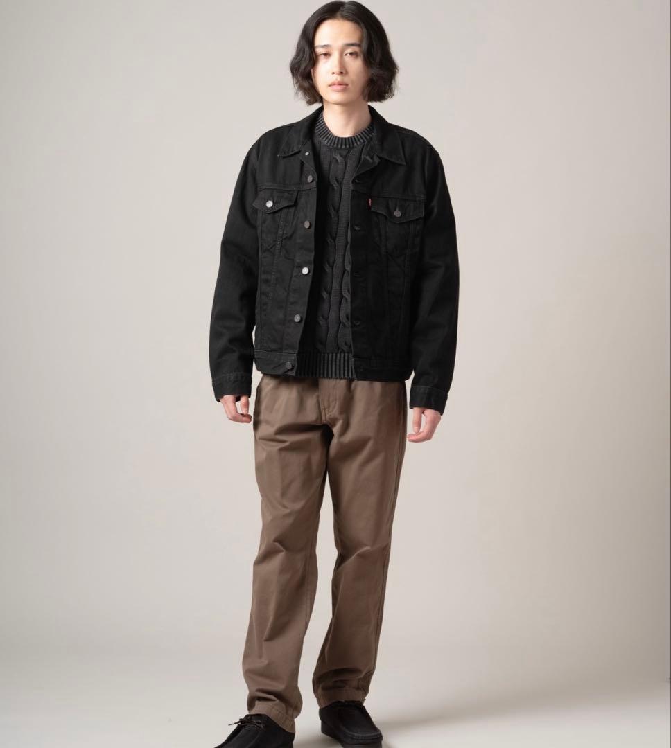 （完売品）Levi's リーバイス デニムトラッカージャケット　ブラック　L