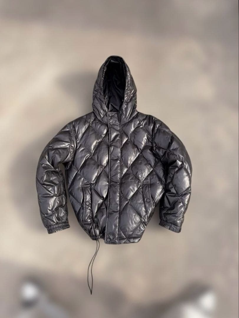 ジャケット・アウター old uniqlo premium down jacket black y2k