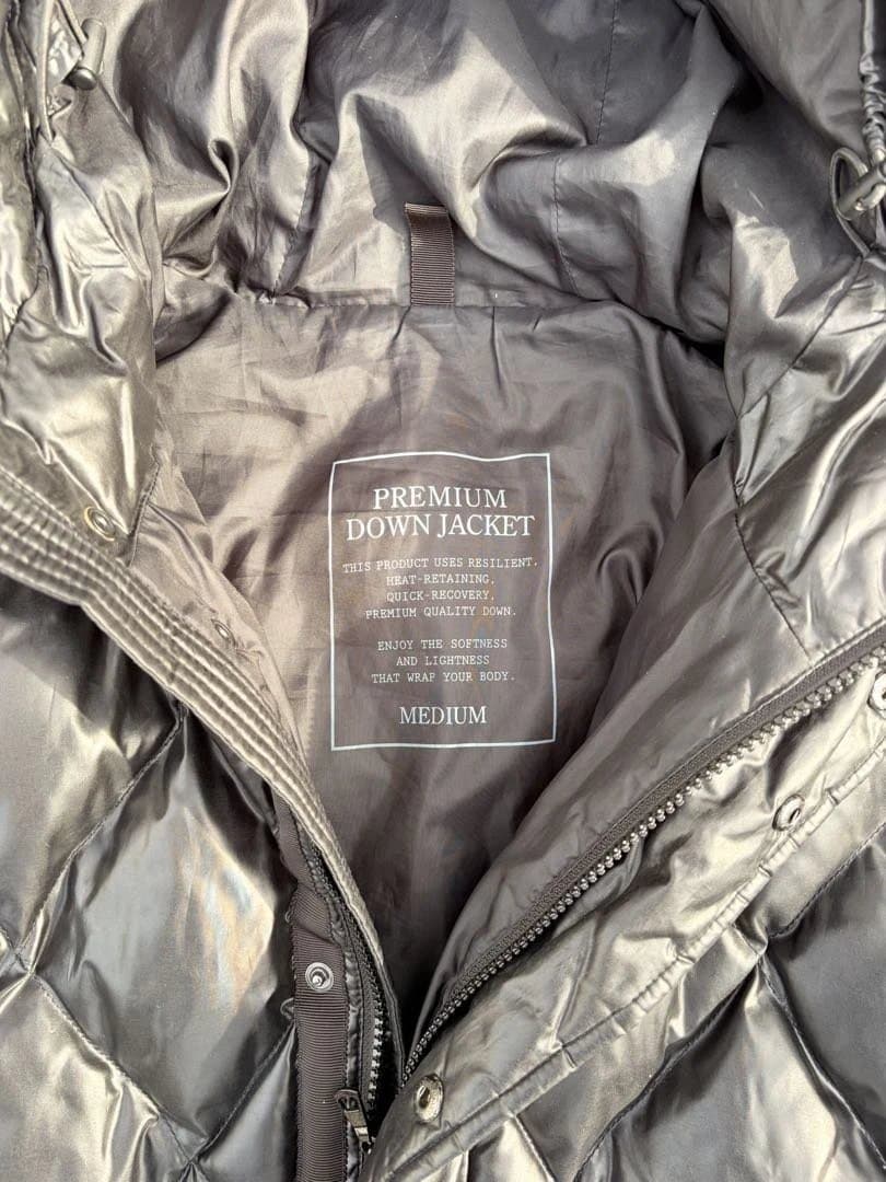 ジャケット・アウター old uniqlo premium down jacket black y2k