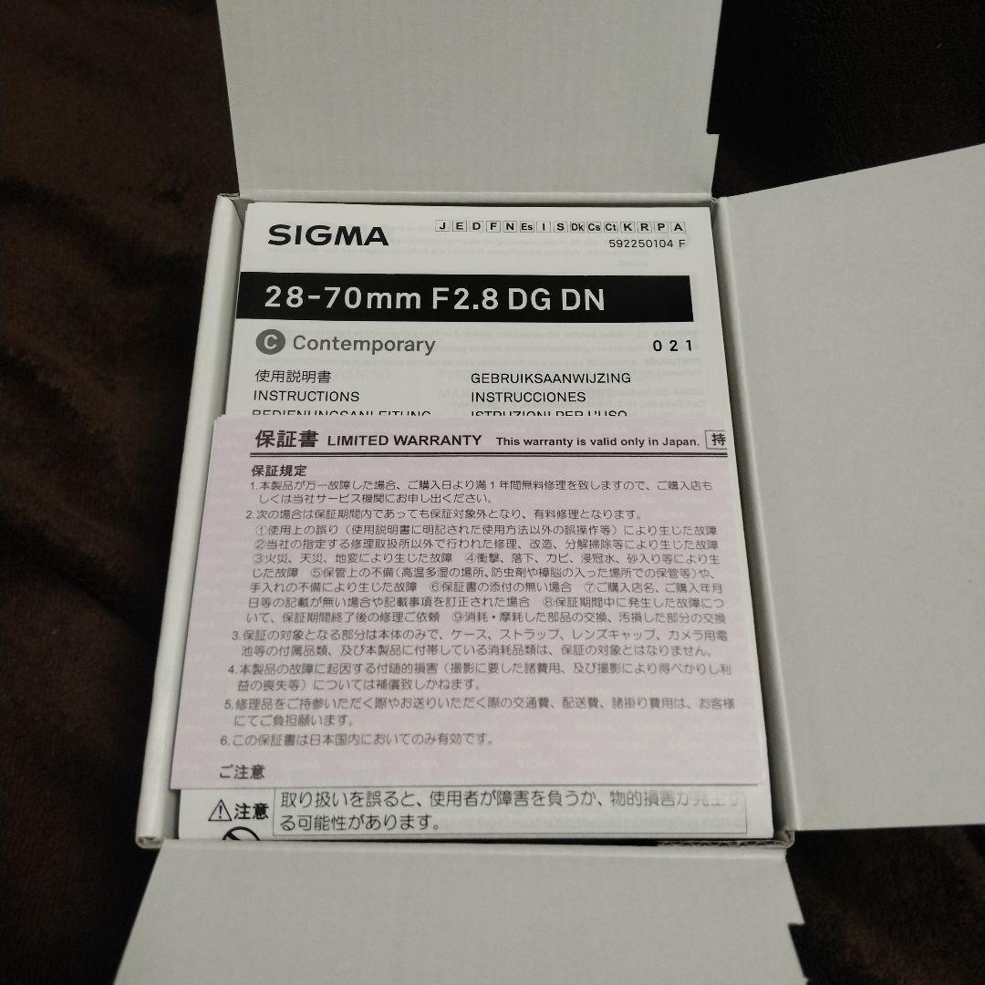 ヨ*ロ様 新品未使用！　SIGMA 28-70mm F2.8 DG DN