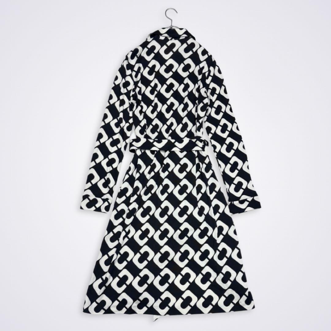 【美品】DIANE von FURSTENBERG ラップワンピース チェーン柄