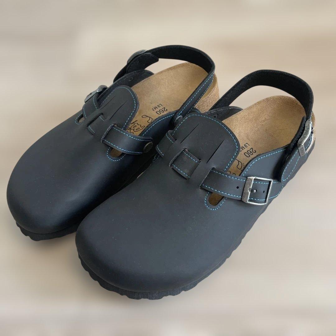 ビルケンシュトックビルキーバックル付き黒クロッグサンダル　40 新品未使用