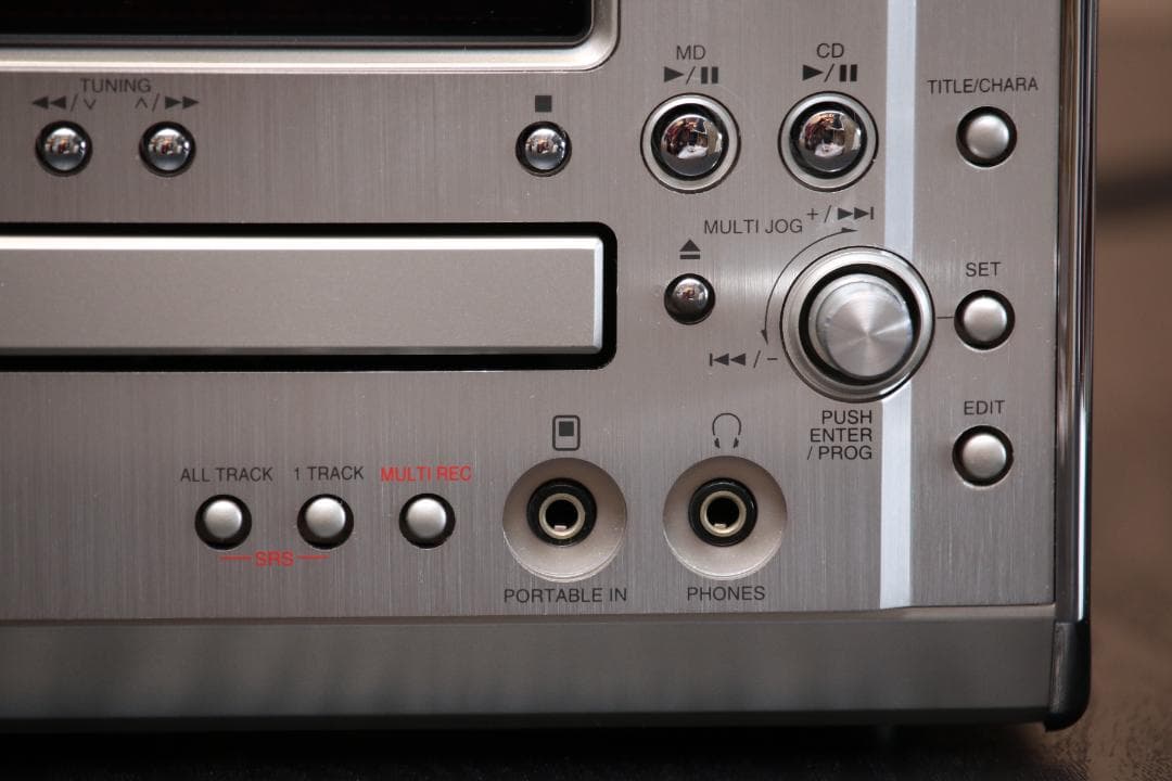 DENON D-MG33 CD/MD/TUNER ラッコ　リモコン付き