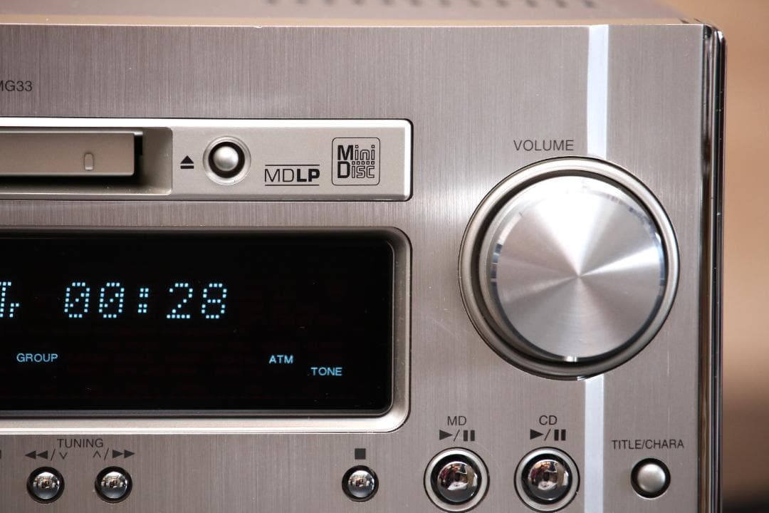 DENON D-MG33 CD/MD/TUNER ラッコ　リモコン付き