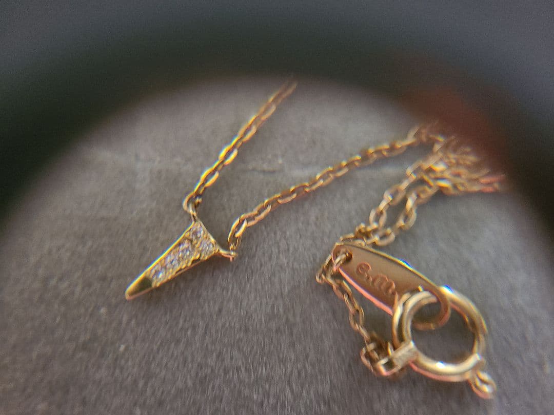 e.m.　k18YG　ダイヤネックレス アーカー　アガット　AHKAH