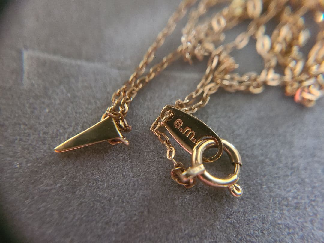 e.m.　k18YG　ダイヤネックレス アーカー　アガット　AHKAH