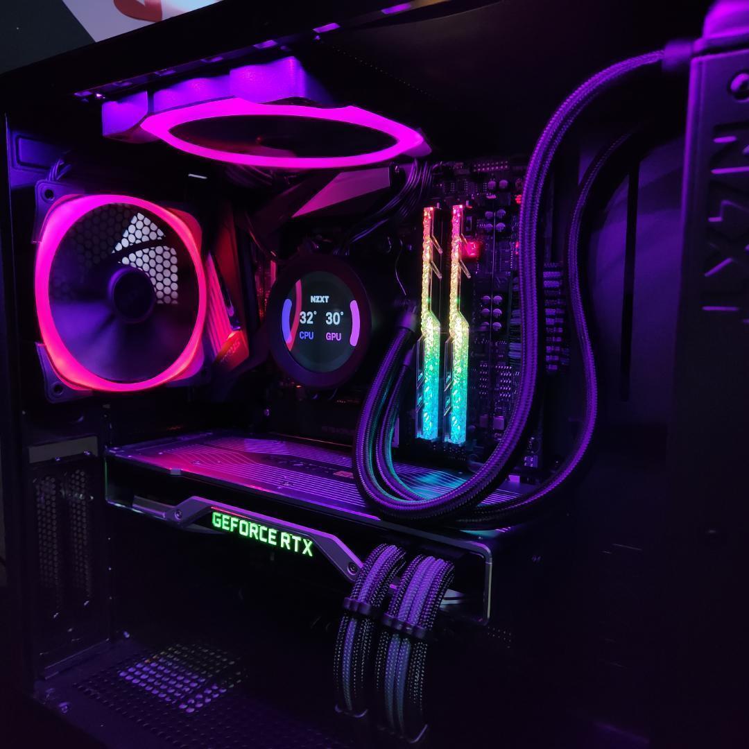 【光る超高性能ゲーミングPC】Ryzen 5 RTX2070S 32GBNVMe