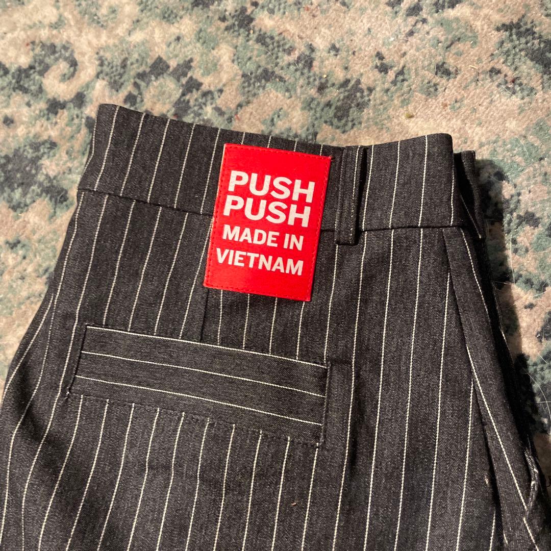 PUSH PUSH ストライプ スラックスL