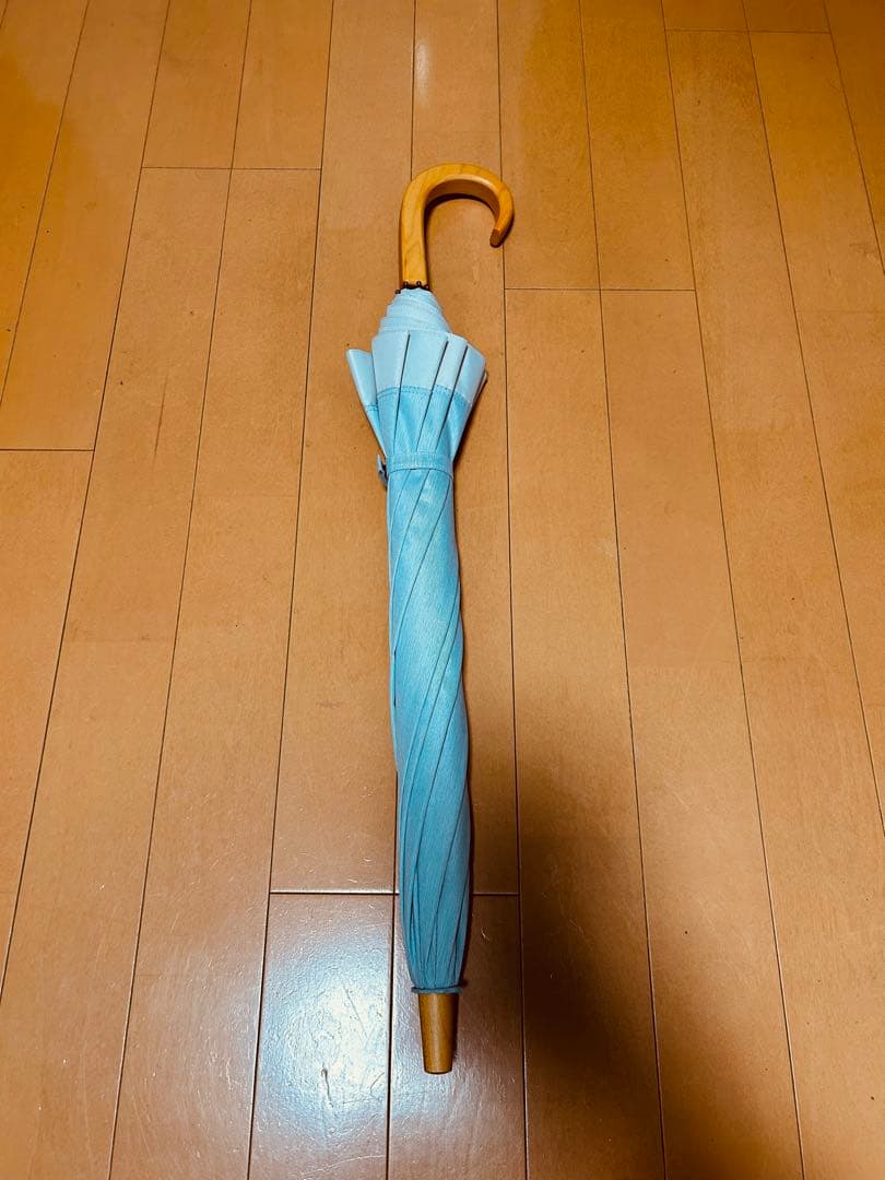 【未使用品】サンバリア100 完全遮光 日傘 コンビ muku ブルー
