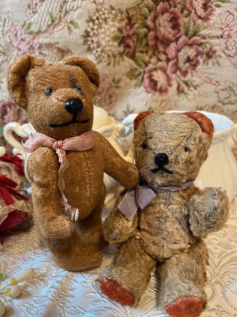 アンティークテディベア　フランス　ふたつセット