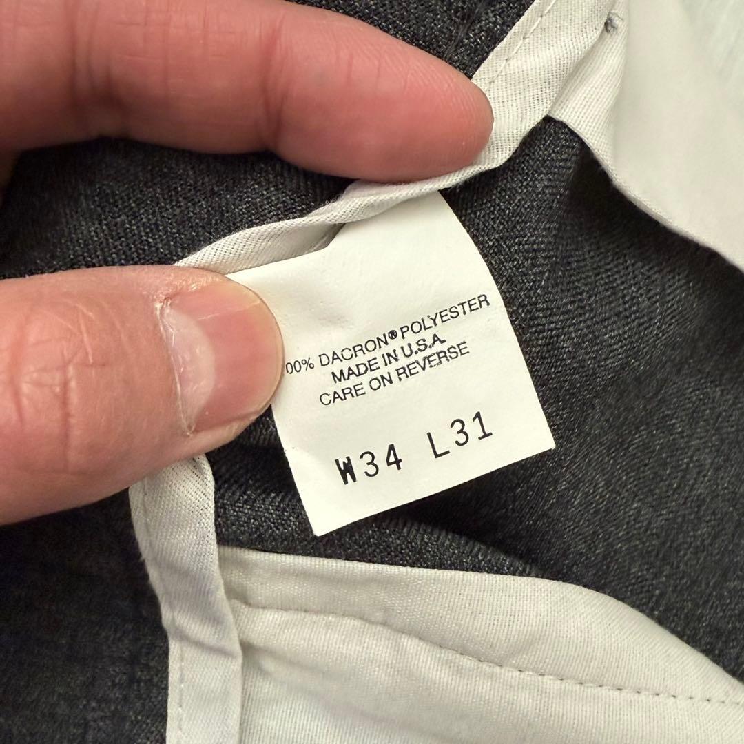 極美品！90'sUSA製【リーバイス】アクションスラックス　チャコール　神サイズ