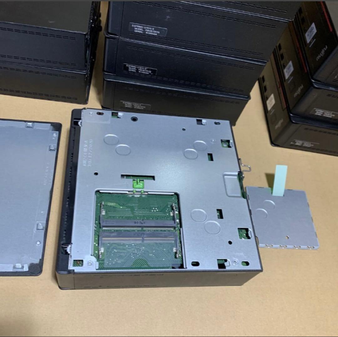 大量10台/富士通Q7010/E CPU.メモリ.SSD無し/BIOS確認OK