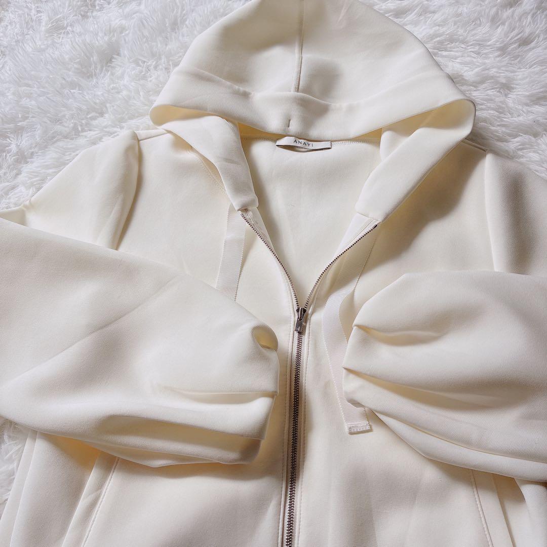 完売品　ANAYI アナイ　ダンボールジャージ フーディー パーカー アイボリー