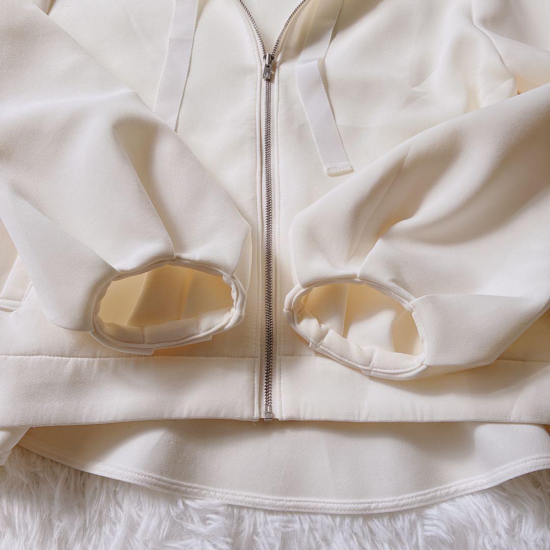 完売品　ANAYI アナイ　ダンボールジャージ フーディー パーカー アイボリー