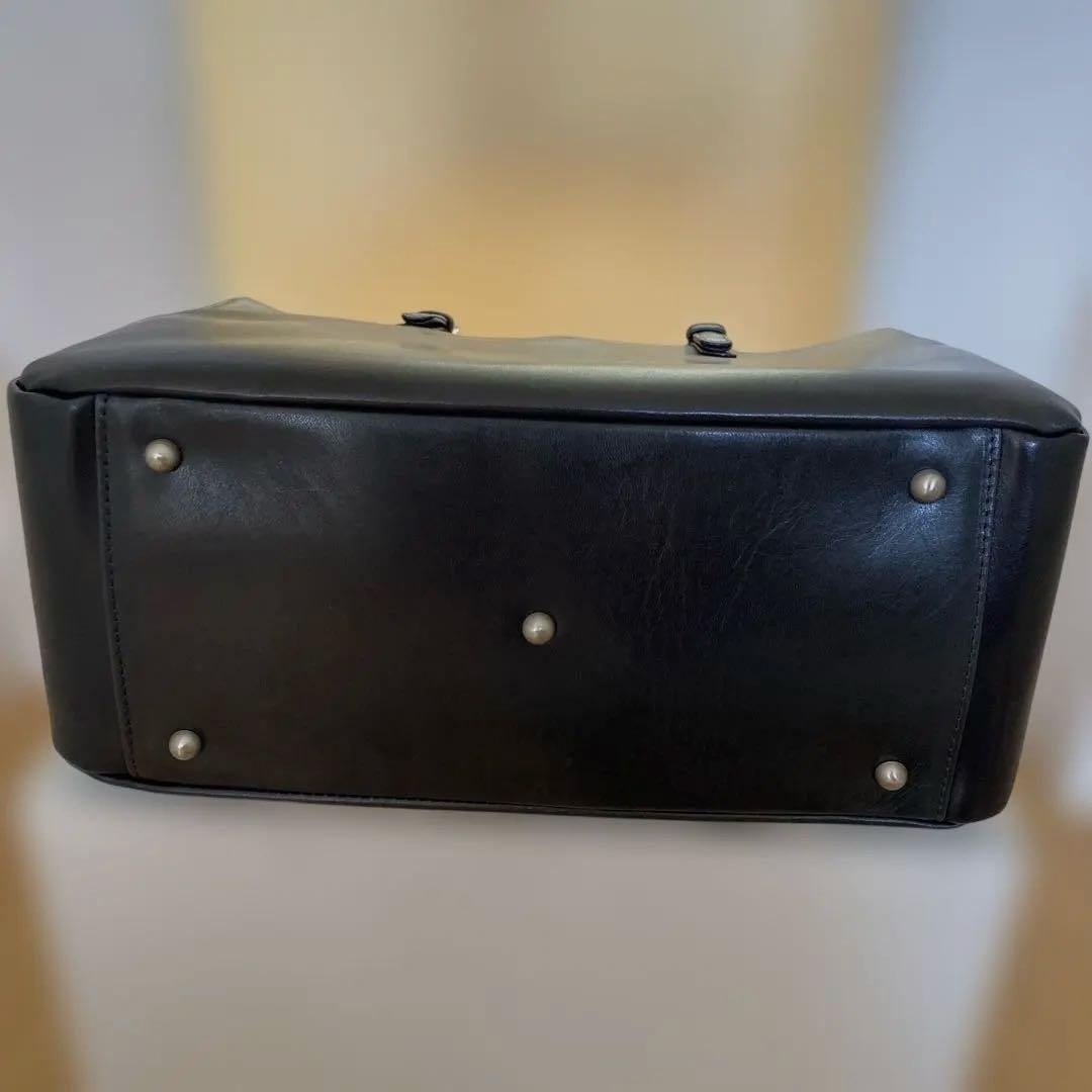 【完売品】定価55,000円新品未使用　 キタムラ　 ネイビーレザートートバッグ