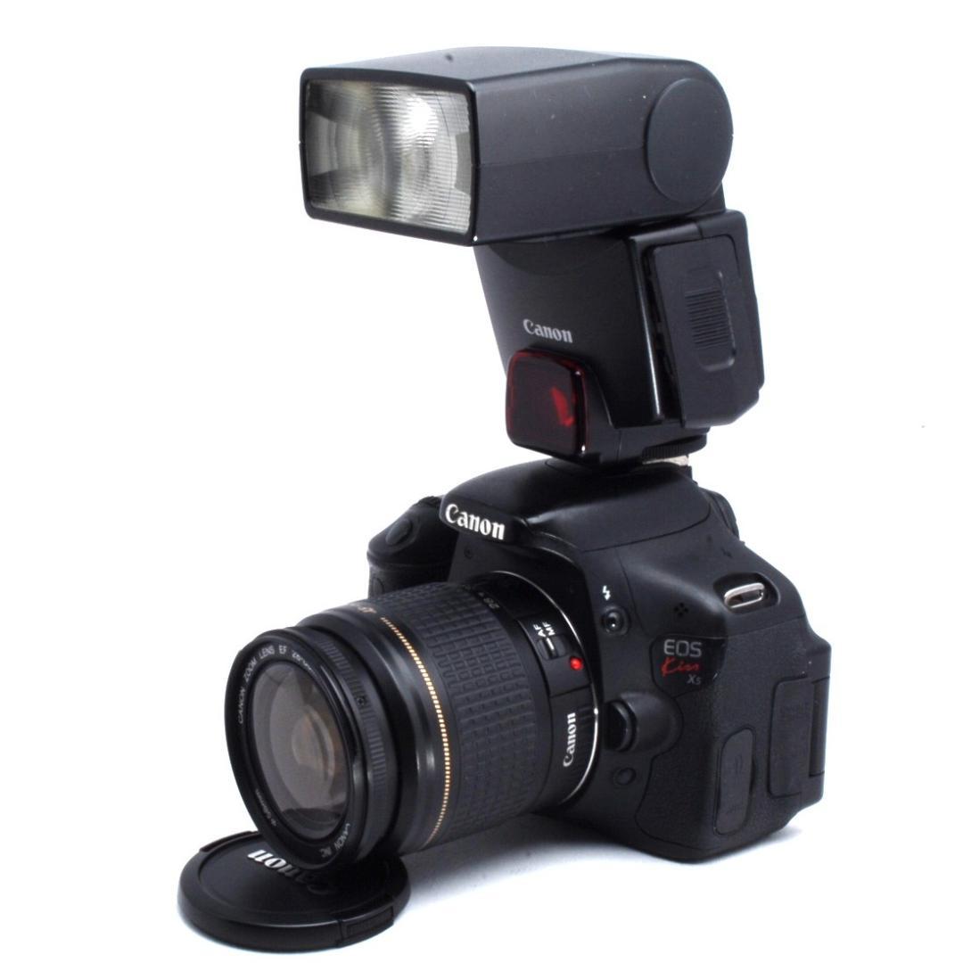 ☆画面回転★自撮り★動画撮影★スマホ転送★Canon Kiss X5★ストロボ付