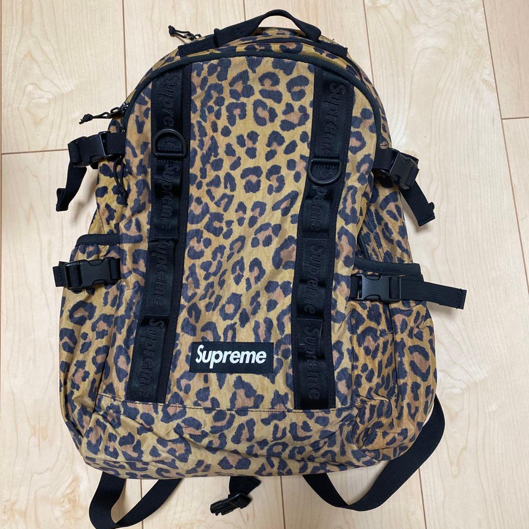 【美品】Supreme シュプリーム バックパック リュック レオパード