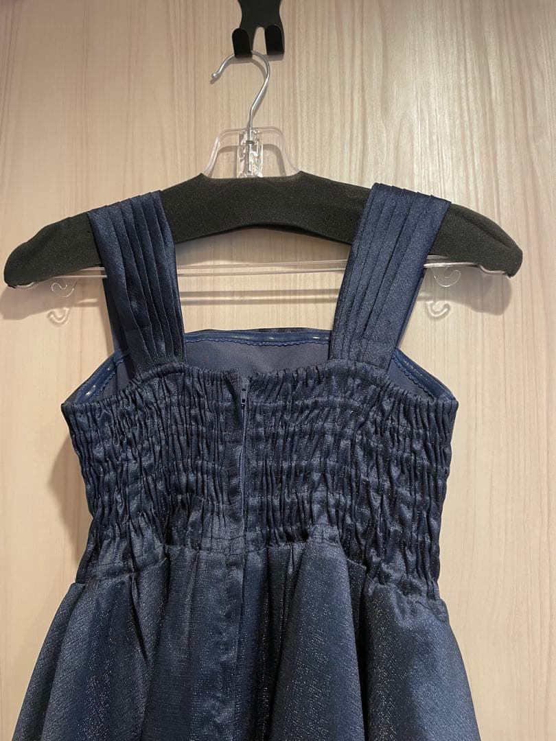 TWEED DREES ダークネイビー ロングドレスAライン 140cm 演奏会