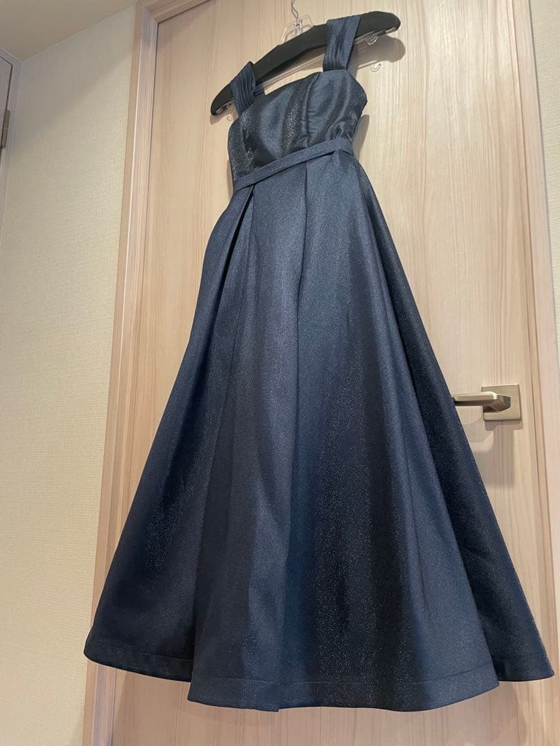 TWEED DREES ダークネイビー ロングドレスAライン 140cm 演奏会