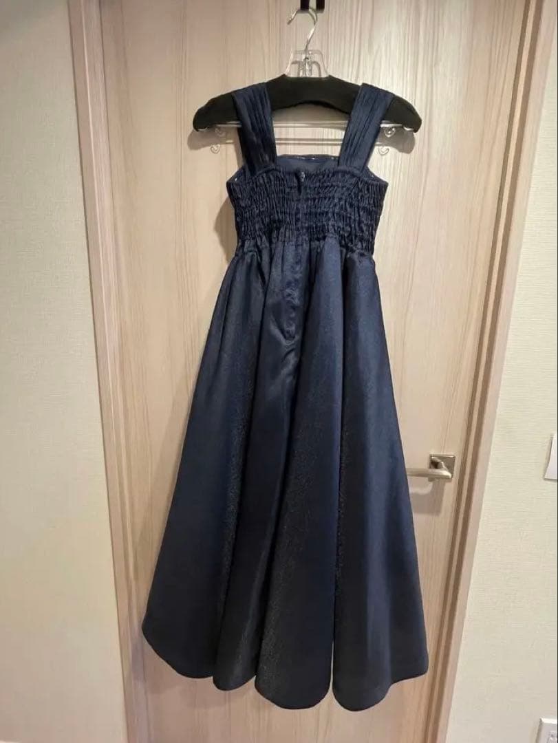 TWEED DREES ダークネイビー ロングドレスAライン 140cm 演奏会