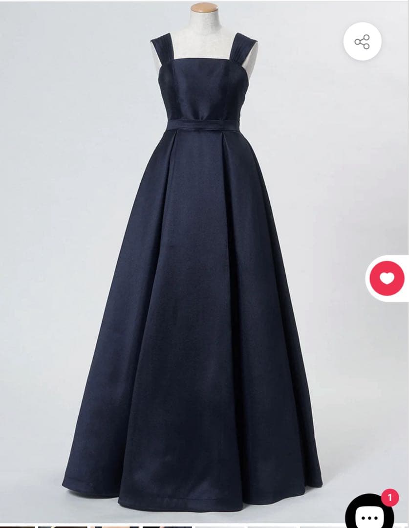 TWEED DREES ダークネイビー ロングドレスAライン 140cm 演奏会