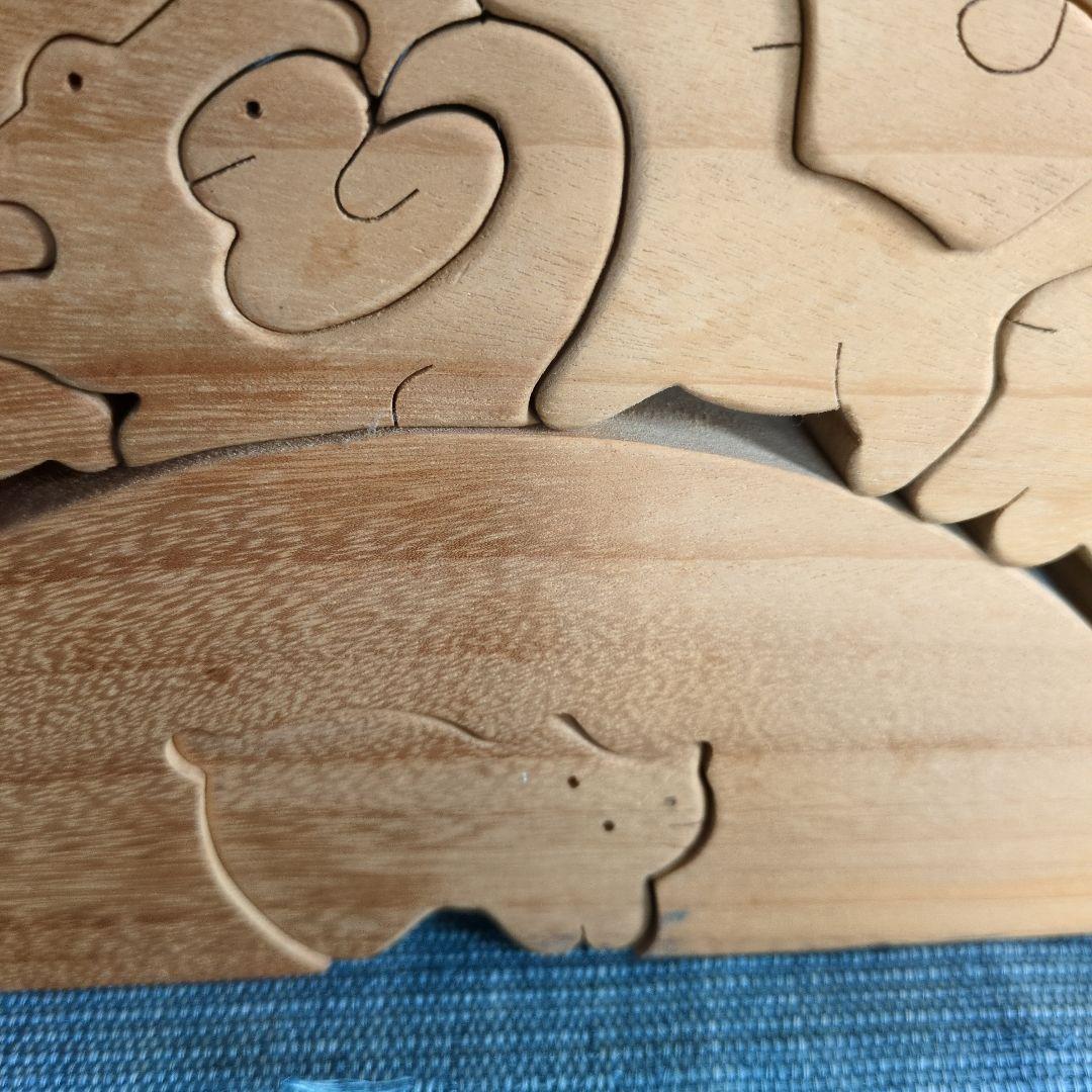 小黒三郎さんの組み木十二支とねこ