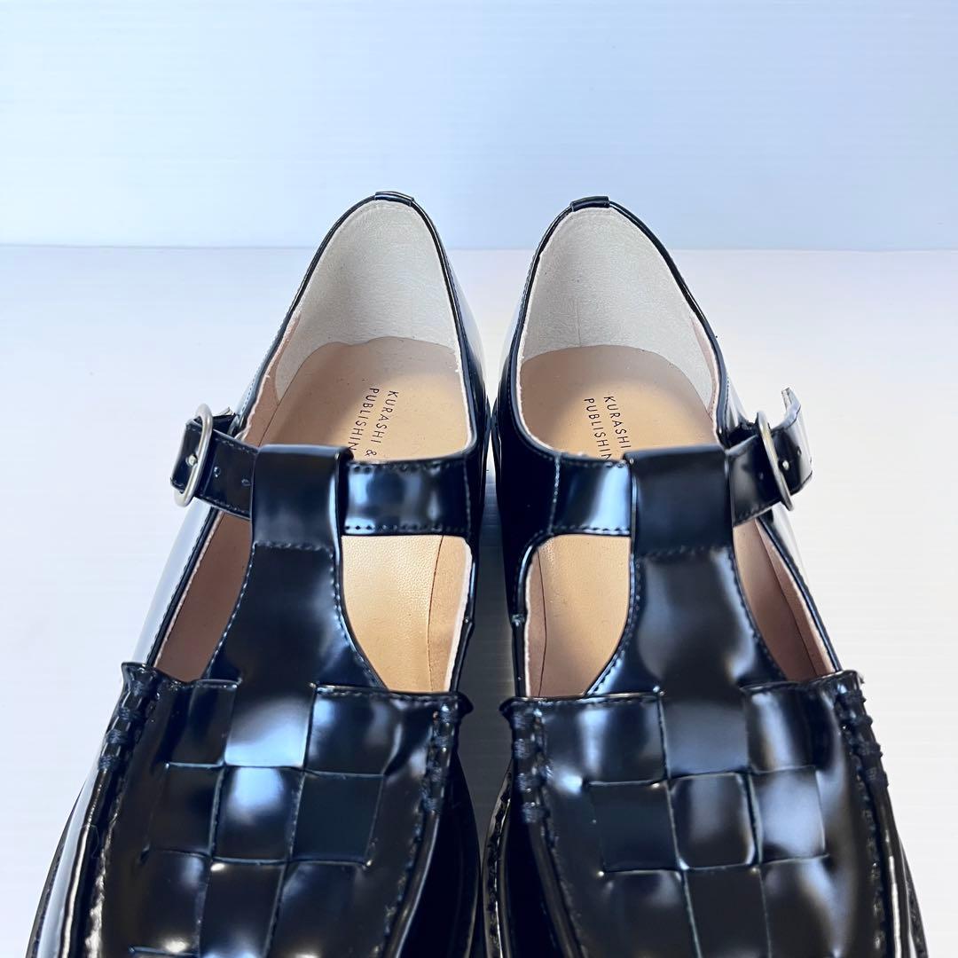 未使用✨ 【 北欧、暮らしの道具店 】 Tストラップシューズ 本革 黒 23.5